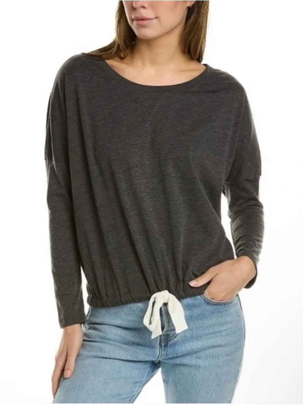 Eberjey Slouchy PJ Top Charcoal Size Small